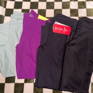 Nike, bcg, Old Navy and Target Kids Leggings Set - Light Blue, Purple, Black